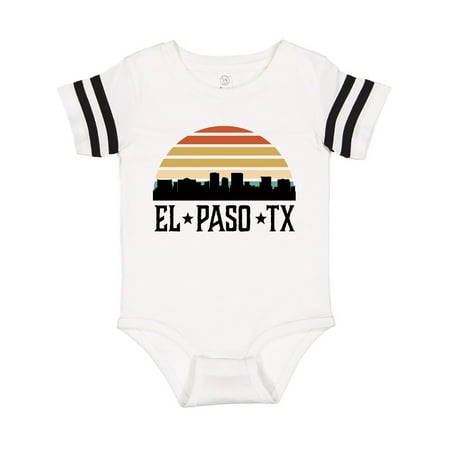 Inktastic El Paso Texas Skyline Retro Gift Baby Boy or Baby Girl Bodysuit