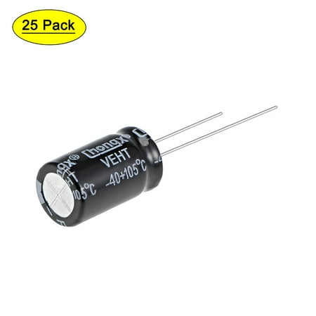 Uxcell 680uF 25V 105C High Temp Aluminum Electrolytic Capacitors 25 Pack