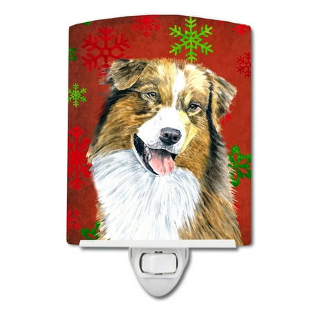 Caroline s Treasures SC9437CNL Australian Shepherd Red Green Snowflakes Christmas Ceramic Night Light 6x4x3
Caroline s Treasures SC9437CNL Australian Shepherd Red Green Snowflakes Christmas Ceramic Night Light 6x4x3