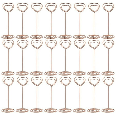 24Pcs Place Card Holders Heart Shape Table Number Stands Table Number Holders for Party Clips Gold
24Pcs Place Card Holders Heart Shape Table Number Stands Table Number Holders for Party Clips Gold