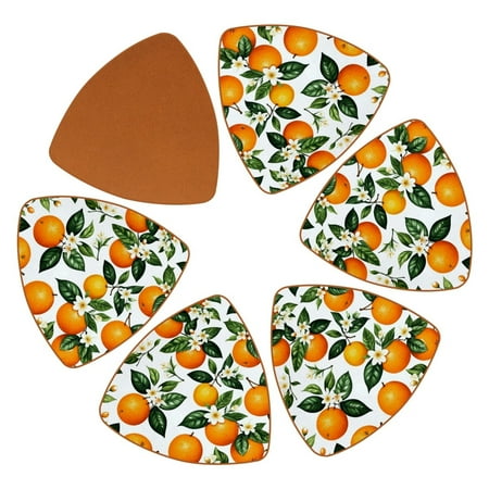 YZUOUZY Coasters Coffee Table Decor 6 PCS Triangle Cool Coasters Orange Fruits
YZUOUZY Coasters Coffee Table Decor 6 PCS Triangle Cool Coasters Orange Fruits