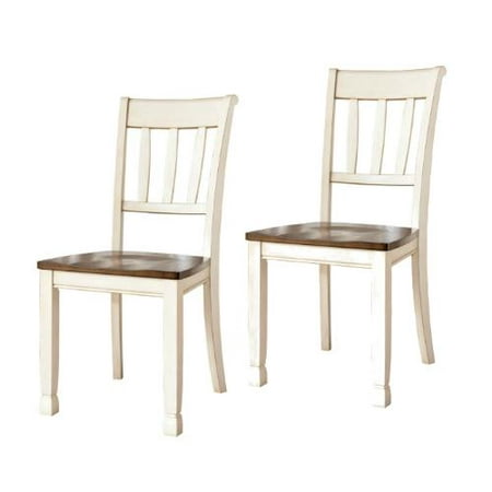 Ashley Whitesburg Dining Room Side Chair (2/CN) Brown/Cottage White