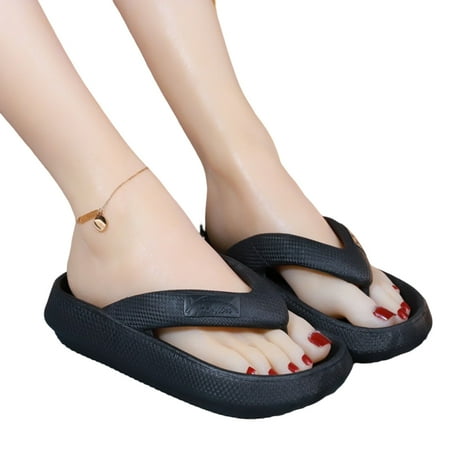 Lightweight Thick Sole Slippers Wearable and Breathable Suitable for Camping Indoor Walking Black 36-37
Lightweight Thick Sole Slippers Wearable and Breathable Suitable for Camping Indoor Walking Black 36-37