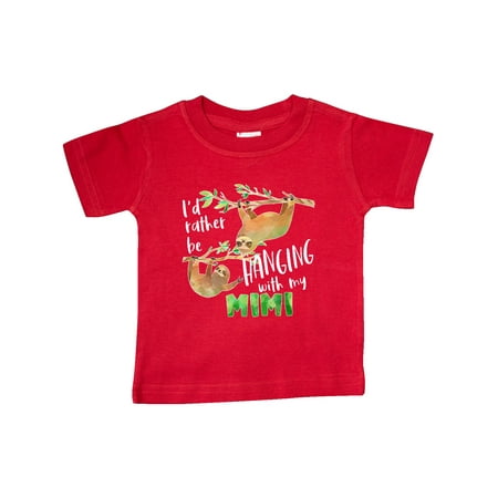 Inktastic Id Rather Be Hanging with my Mimi- Cute Sloths Gift Baby Boy or Baby Girl T-Shirt
Inktastic Id Rather Be Hanging with my Mimi- Cute Sloths Gift Baby Boy or Baby Girl T-Shirt