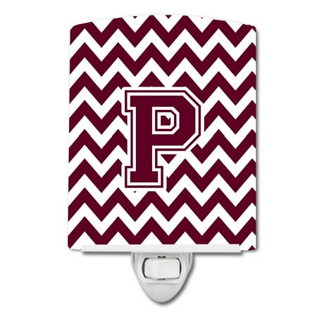 Caroline s Treasures CJ1051-PCNL Letter P Chevron Maroon and White Ceramic Night Light 6x4x3 multicolor
Caroline s Treasures CJ1051-PCNL Letter P Chevron Maroon and White Ceramic Night Light 6x4x3 multicolor
