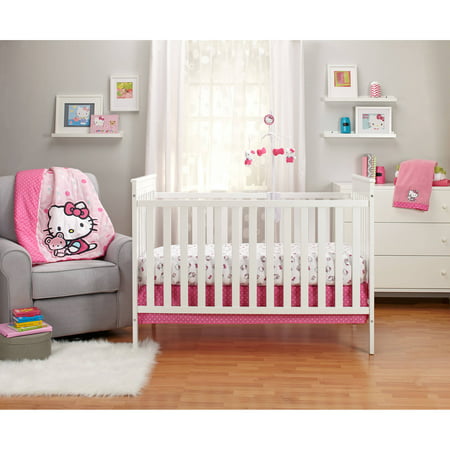 Hello Kitty Cute as a Button 3-Piece Crib Bedding Set