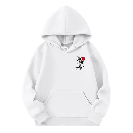 KTMKH Unisex Kids Soft Pullover Hooded Sweatshirt Girls Sports Shirt Boy Girl Coconut Tree Print Casual Hoodie Pullover Hooded Sweatshirt With Pocket Teen for 5-6 Years
KTMKH Unisex Kids Soft Pullover Hooded Sweatshirt Girls Sports Shirt Boy Girl Coconut Tree Print Casual Hoodie Pullover Hooded Sweatshirt With Pocket Teen for 5-6 Years