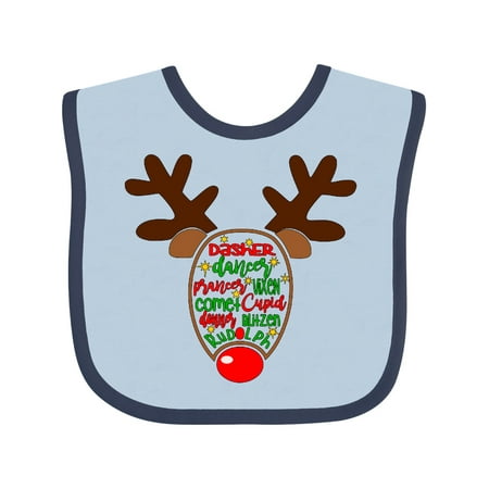 Inktastic Christmas Reindeer Face with Names and Red Nose Gift Baby Boy or Baby Girl Bib
Inktastic Christmas Reindeer Face with Names and Red Nose Gift Baby Boy or Baby Girl Bib