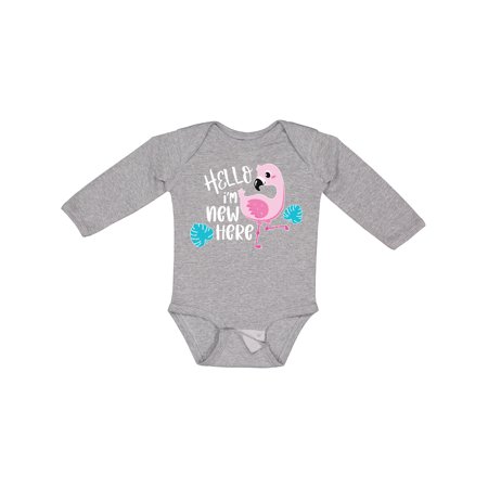 Inktastic Baby Hello I m New Here with Cute Baby Flamingo Gift Baby Boy or Baby Girl Long Sleeve Bodysuit
Inktastic Baby Hello I m New Here with Cute Baby Flamingo Gift Baby Boy or Baby Girl Long Sleeve Bodysuit