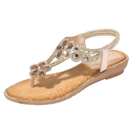 Sehao Summer Women Ladies Bling Shoes Bohemia Sandals Crystal Casual Flower Flat Beach Women s sandals Women s sandals Gold 42,Gift on Clearance
Sehao Summer Women Ladies Bling Shoes Bohemia Sandals Crystal Casual Flower Flat Beach Women s sandals Women s sandals Gold 42,Gift on Clearance