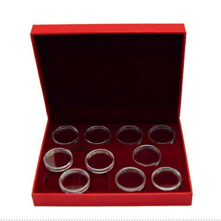 BAMILL 27-30mm Collection Case Display Box Wood Storage Holders For Good Sealing