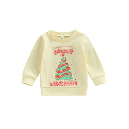 Bagilaanoe Toddler Baby Girl Boy Christmas Sweatshirt Long Sleeve Graphic Print Pullover 6M 12M 18M 24M 3T 4T Kids Fall Loose Tee Tops
Bagilaanoe Toddler Baby Girl Boy Christmas Sweatshirt Long Sleeve Graphic Print Pullover 6M 12M 18M 24M 3T 4T Kids Fall Loose Tee Tops