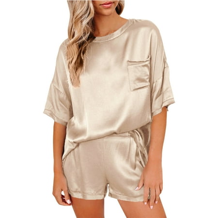 2PC Lingerie For Women Solid Color Imitation Silk Pajamas Home Clothes Short Sleeved Shorts Irregular Two-Piece Suit
2PC Lingerie For Women Solid Color Imitation Silk Pajamas Home Clothes Short Sleeved Shorts Irregular Two-Piece Suit