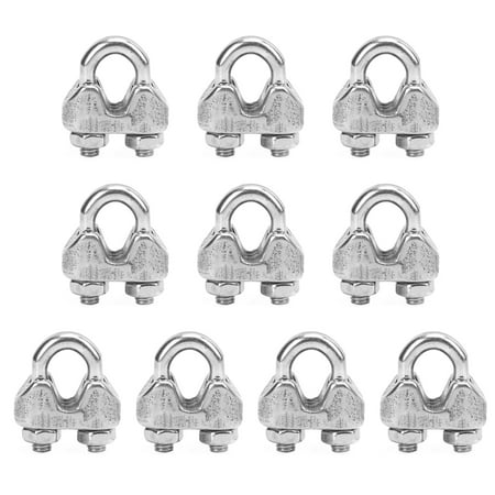 10pcs M5 Stainless Steel U Bolt Saddle Fastener Heavy Duty Wire Rope Cable Clamp
10pcs M5 Stainless Steel U Bolt Saddle Fastener Heavy Duty Wire Rope Cable Clamp