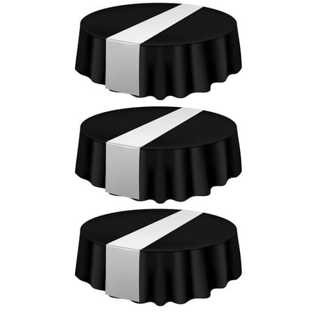 GZCW 3Pcs Disposable Plastic Tablecloth 84 Inch Waterproof Stain Resistant Table Cover Round Dining Tablecloths for Parties Events Christmas Graduation Wedding Decoration
GZCW 3Pcs Disposable Plastic Tablecloth 84 Inch Waterproof Stain Resistant Table Cover Round Dining Tablecloths for Parties Events Christmas Graduation Wedding Decoration