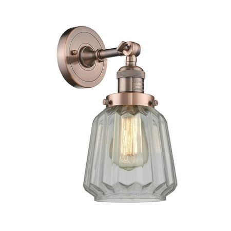 Innovations Lighting 203 Chatham Chatham 1 Light 12 Tall Bathroom Sconce - Copper 
Innovations Lighting 203 Chatham Chatham 1 Light 12 Tall Bathroom Sconce - Copper