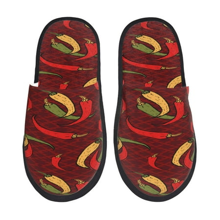 Yiaed Hot Chili Print Unisex House Slippers Slip on Warm Shoes Indoor Outdoor with Anti-slip sole-Large
Yiaed Hot Chili Print Unisex House Slippers Slip on Warm Shoes Indoor Outdoor with Anti-slip sole-Large