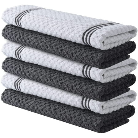 Premium Kitchen Towels – Pack of 6 100% Cotton 15 x 25 Inches Absorbent Dish Towels - 425 GSM Tea Towel Terry Kitchen Dishcloth Towels- Grey Dish Cloth for Household Cleaning
Premium Kitchen Towels – Pack of 6 100% Cotton 15 x 25 Inches Absorbent Dish Towels - 425 GSM Tea Towel Terry Kitchen Dishcloth Towels- Grey Dish Cloth for Household Cleaning