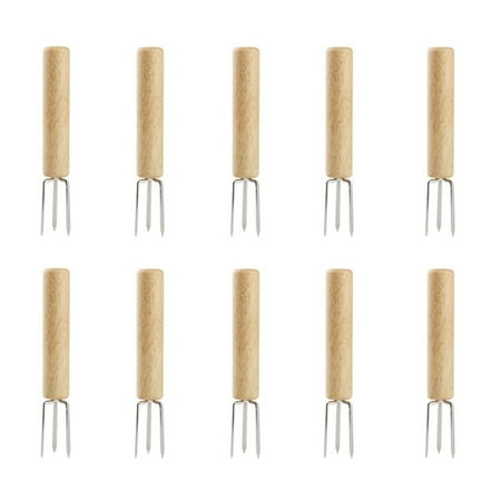 Wood Handle Sweet corn Holders Skewer Tool Home Cooking Kitchen Gadgets Corn Holder Fruit Forks BBQ Supplies BBQ Prong Set 10PCS
Wood Handle Sweet corn Holders Skewer Tool Home Cooking Kitchen Gadgets Corn Holder Fruit Forks BBQ Supplies BBQ Prong Set 10PCS