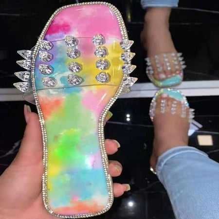 Slippers Clearance New Style Flat-Bottom Nail Slippers Female Color Beach Sandals And Slippers
Slippers Clearance New Style Flat-Bottom Nail Slippers Female Color Beach Sandals And Slippers