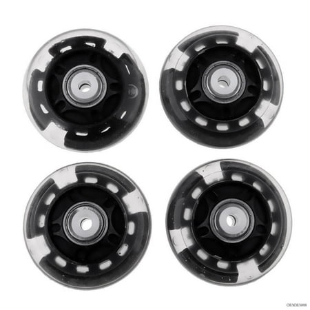 4 Pcs Outdoor Inline Roller Skates Skating Replacement 88A PU Wheel 64Mm