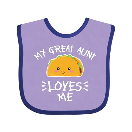Inktastic My Great Aunt Loves Me with Taco Illustration Gift Baby Boy or Baby Girl Bib
Inktastic My Great Aunt Loves Me with Taco Illustration Gift Baby Boy or Baby Girl Bib