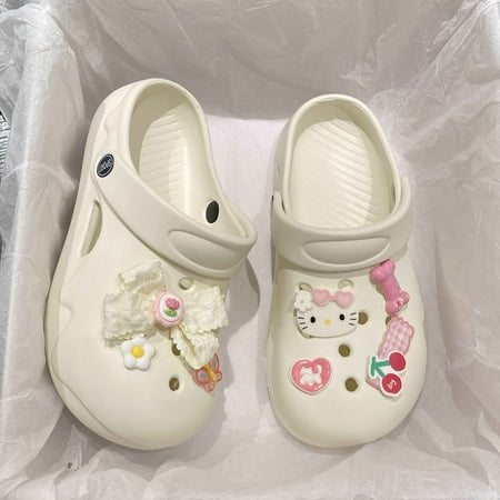 Sanrio Hello Kitty New Sweet Cute Outdoor Slippers Y2k Korean Style Fashion Thick Sole Sandals Women Summer Soft Luxury Shoes
Sanrio Hello Kitty New Sweet Cute Outdoor Slippers Y2k Korean Style Fashion Thick Sole Sandals Women Summer Soft Luxury Shoes