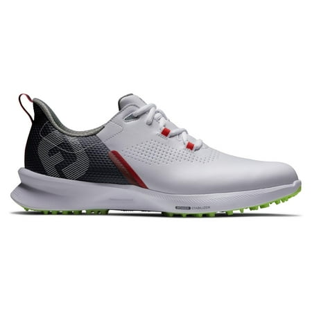 FootJoy Men s FJ Fuel Golf Shoes 55452 - White/Navy/Lime - 9 - Medium
