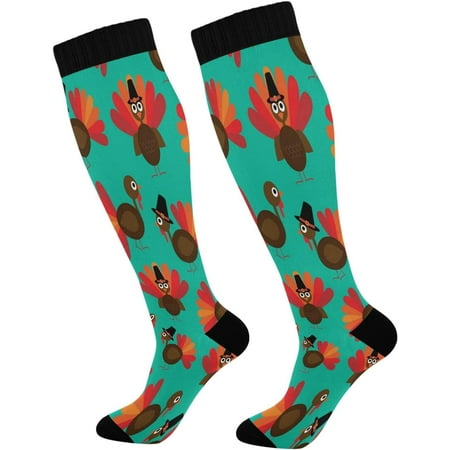 Hyjoy Thanksgiving Turkey Compression Socks for Women Men Knee High Stockings for Athletic Sports Running Travel 20-30 mmHg
Hyjoy Thanksgiving Turkey Compression Socks for Women Men Knee High Stockings for Athletic Sports Running Travel 20-30 mmHg