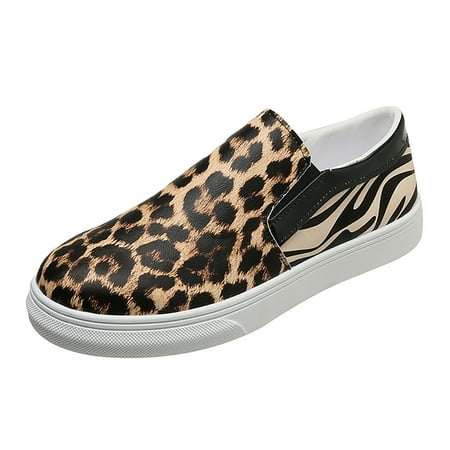 SZXZYGS Womens Shoes Slip Ons Sneakers Ladies Fashion Leopard Print Leather Low Cut Comfortable Flat Sole Casual Single Shoes Easter Summer 2024
SZXZYGS Womens Shoes Slip Ons Sneakers Ladies Fashion Leopard Print Leather Low Cut Comfortable Flat Sole Casual Single Shoes Easter Summer 2024