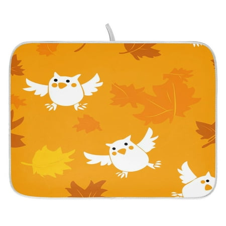 Cute Owl Pattern Design Dish Drying Mat for Kitchen Quick Drying Absorbent Soft Durable 18 x 24
Cute Owl Pattern Design Dish Drying Mat for Kitchen Quick Drying Absorbent Soft Durable 18 x 24