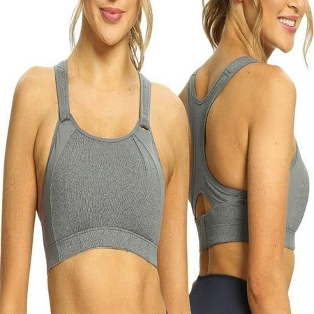 Women s Sports Bra Front Adjustable High Impact Support Lightly Padded Wireless Racerback Workout Running Bra
Women s Sports Bra Front Adjustable High Impact Support Lightly Padded Wireless Racerback Workout Running Bra