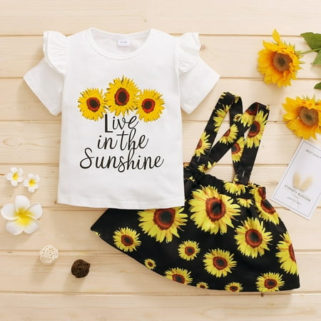 QISIWOLE Toddler Girl Clothes Summer Short Sleeve Sunflowers Tops Suspender Skirt Outifit summer savings
QISIWOLE Toddler Girl Clothes Summer Short Sleeve Sunflowers Tops Suspender Skirt Outifit summer savings