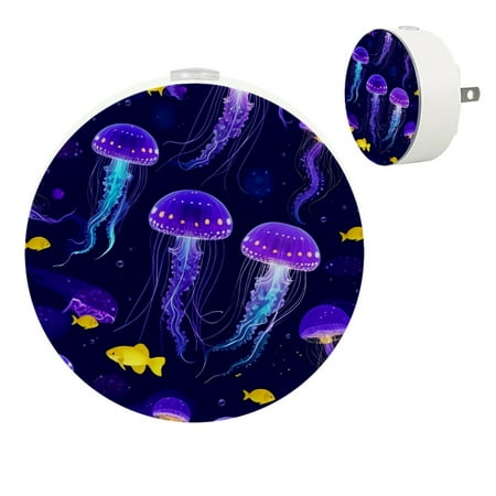 YZUOUZY Night Light LED Lamp Small Bedside Lamps Set of 2 Sea Jellyfish Dark Purple Background
YZUOUZY Night Light LED Lamp Small Bedside Lamps Set of 2 Sea Jellyfish Dark Purple Background