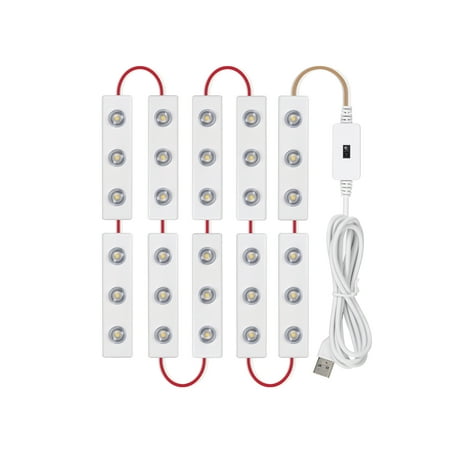 WREA 4.92ft Strip Light USB Powered Vanity Makeup Mirror Tape Lamp with 10 LED Strips Hand Induction Double-Sided Sticker for Bedroom Dressing Table Hair Salon
WREA 4.92ft Strip Light USB Powered Vanity Makeup Mirror Tape Lamp with 10 LED Strips Hand Induction Double-Sided Sticker for Bedroom Dressing Table Hair Salon