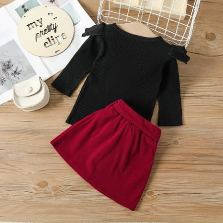 nsendm Toddler Kids Baby Girls Fashion Skirt Outfits Ribbed T Shirt Tops Button Mini Skirts Set 2Pcs 6 Month Baby Girl Outfit Childrenscostume Black 3-4 Years
nsendm Toddler Kids Baby Girls Fashion Skirt Outfits Ribbed T Shirt Tops Button Mini Skirts Set 2Pcs 6 Month Baby Girl Outfit Childrenscostume Black 3-4 Years