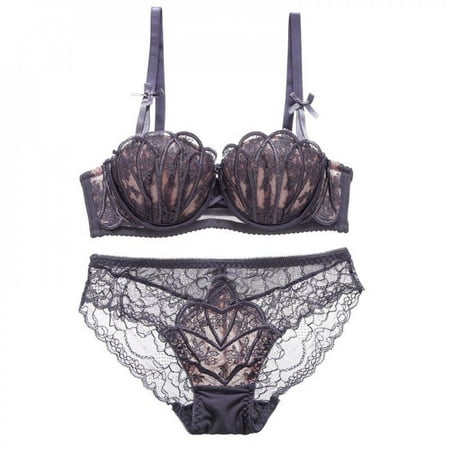 50% Off Clear! 2pcs Bra + Briefs Set Women Romantic Underwear Set Gathering No Hoop Shell Lace Bra Set
50% Off Clear! 2pcs Bra + Briefs Set Women Romantic Underwear Set Gathering No Hoop Shell Lace Bra Set