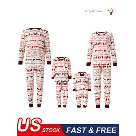 Parent-Child Christmas Nightclothes Long Sleeve Christmas Tree Elk Print Tops Trousers Suit / Romper 
Parent-Child Christmas Nightclothes Long Sleeve Christmas Tree Elk Print Tops Trousers Suit / Romper