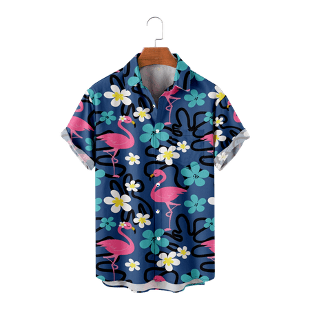 MLFU Youth Adult Hawaiian Shirts Short Sleeve Flamingo Collared Tee Shirts Retro Polo Shirts For Men Youth
MLFU Youth Adult Hawaiian Shirts Short Sleeve Flamingo Collared Tee Shirts Retro Polo Shirts For Men Youth