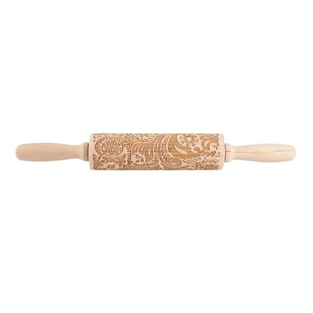 Pattern Printing Rolling Pin Engraving Embossed Biscuit Dough