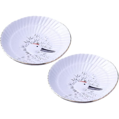 DanceeMangoo 2pcs Porcelain Dessert Plate with Crane Pattern 5-Inch Snack Plate Appetizer Plate
DanceeMangoo 2pcs Porcelain Dessert Plate with Crane Pattern 5-Inch Snack Plate Appetizer Plate