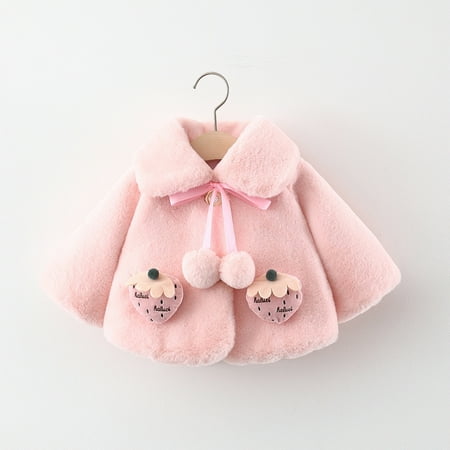 Augper Baby Girls Outerwear Jackets & Coats Fall Winter Clearance Toddler Girls Solid Color Plush Cute Strawberry Keep Warm Winter Hoodie Thick Coat Cloak
Augper Baby Girls Outerwear Jackets & Coats Fall Winter Clearance Toddler Girls Solid Color Plush Cute Strawberry Keep Warm Winter Hoodie Thick Coat Cloak