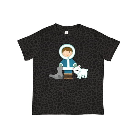 Inktastic Eskimo Boy Cute Alaska Gift Toddler Boy Girl T-Shirt