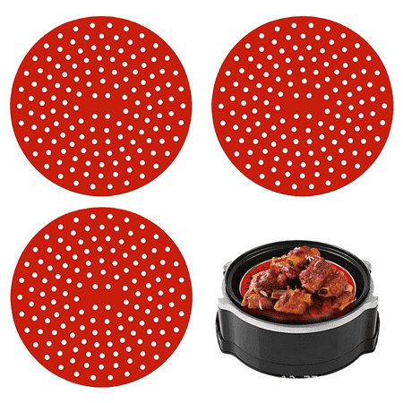 3 PCS Reusable Air Fryer Liners Square Air Fryer Silicone Liners for Air Fryer Basket Red Round
3 PCS Reusable Air Fryer Liners Square Air Fryer Silicone Liners for Air Fryer Basket Red Round