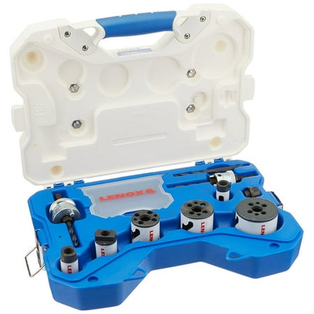 Lenox 30808600P Plumber s Speed Slot Bi-Metal Hole Saw Kit 10-Piece