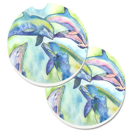 Dolphin Set of 2 Cup Holder Car Coaster