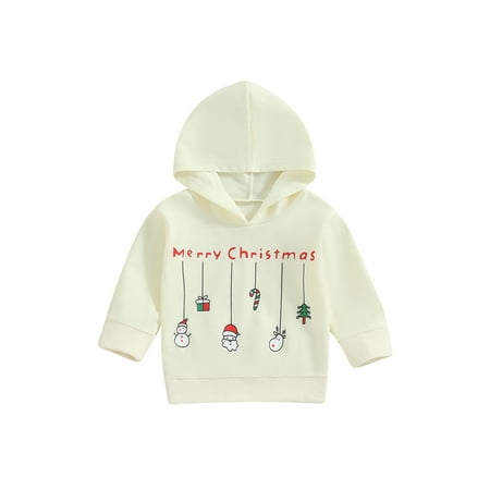 Qtinghua Infant Toddler Baby Girl Boy Christmas Sweatshirt Long Sleeve Cartoon Print Hooded Pullover Tops Beige 12-18 Months
Qtinghua Infant Toddler Baby Girl Boy Christmas Sweatshirt Long Sleeve Cartoon Print Hooded Pullover Tops Beige 12-18 Months