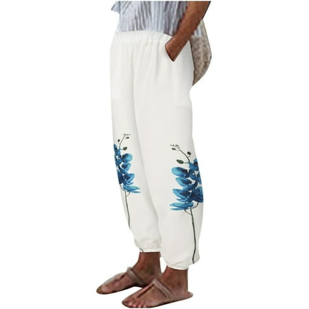 Dadaria Wide Leg Linen Pants for Women High Waist Comfortable Loose with Pocket Solid Color Trousers Pants Blue M Female
Dadaria Wide Leg Linen Pants for Women High Waist Comfortable Loose with Pocket Solid Color Trousers Pants Blue M Female