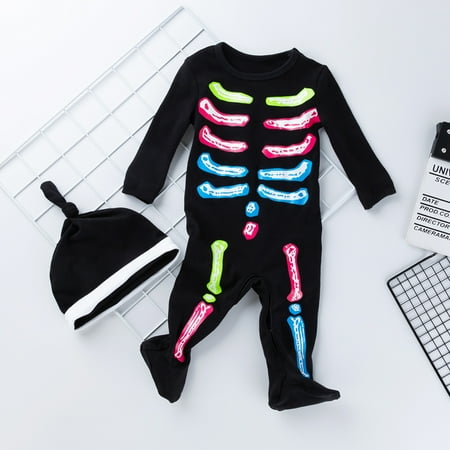 Leutsin Toddler Baby Boys Girls Cotton Skeleton Print Pattern Halloween Hat Jumpsuit Set
Leutsin Toddler Baby Boys Girls Cotton Skeleton Print Pattern Halloween Hat Jumpsuit Set