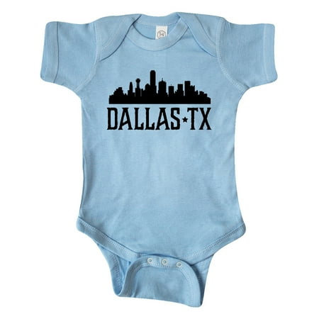 Inktastic Dallas Texas City Skyline Gift Baby Boy or Baby Girl Bodysuit